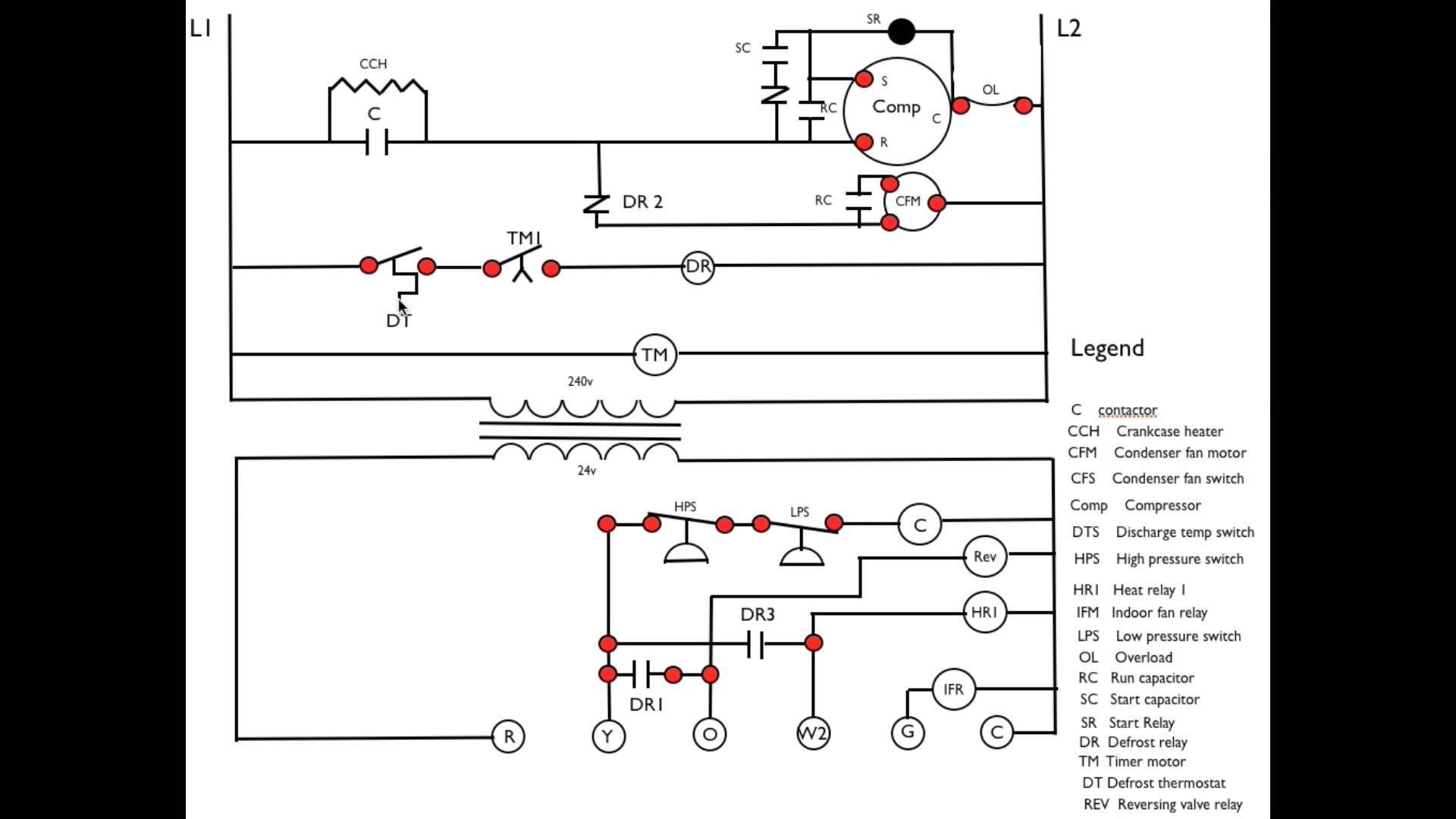 Heat Pump Capacitor Wiring Diagram from www.appliancevideo.com