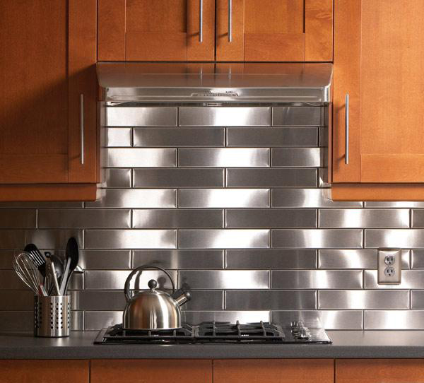 Create Your Own Stainless Steel Backsplash in the Kitchen