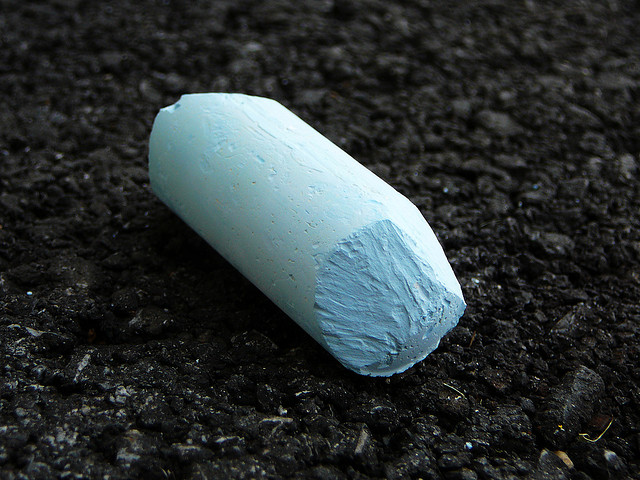 Use White Chalk to Pretreat Grease Stains on Clothing Use White Chalk to Pretreat Grease Stains on Clothing