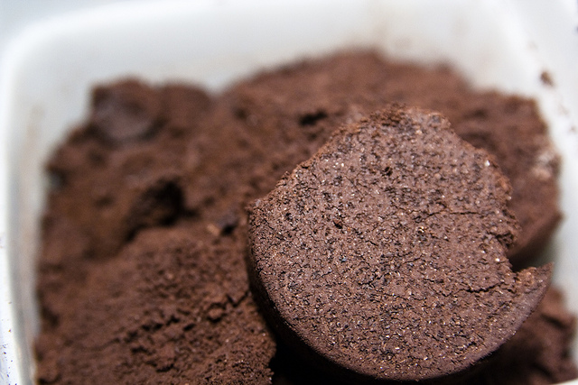 Use Leftover Coffee Grounds to Make Garbage Disposal Cleaning Disks