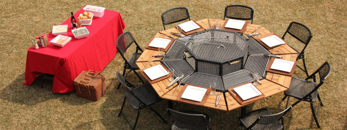Jag Grill A Table, Jag Fire Pit Table