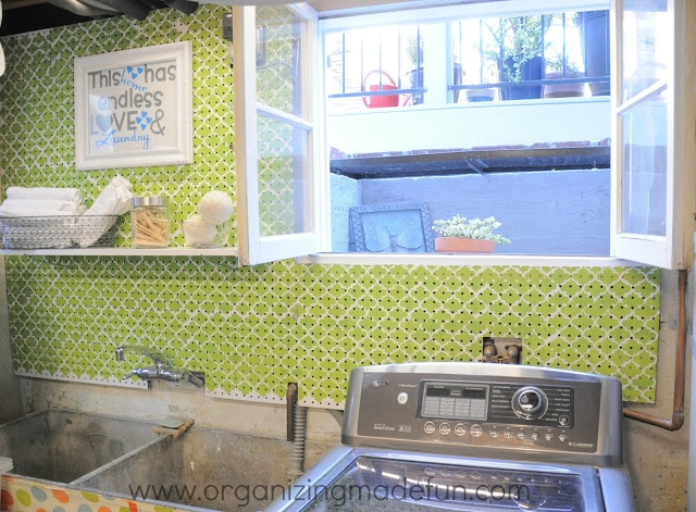 How to Make a Utility Room Pegboard Backsplash