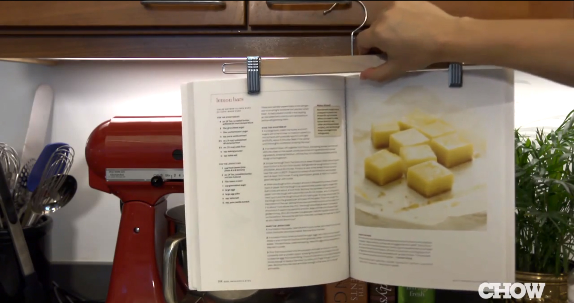 Increase Kitchen Counter Space with a Pants Hanger