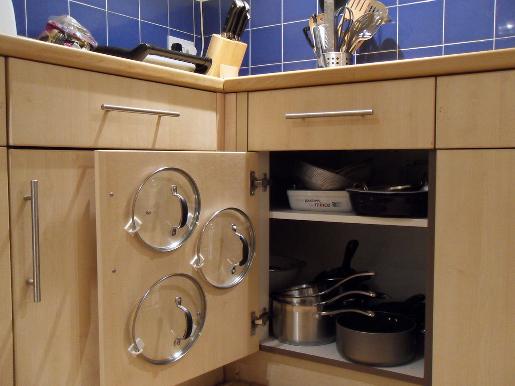 The Secret to the Easiest Pan Lid Storage Out There