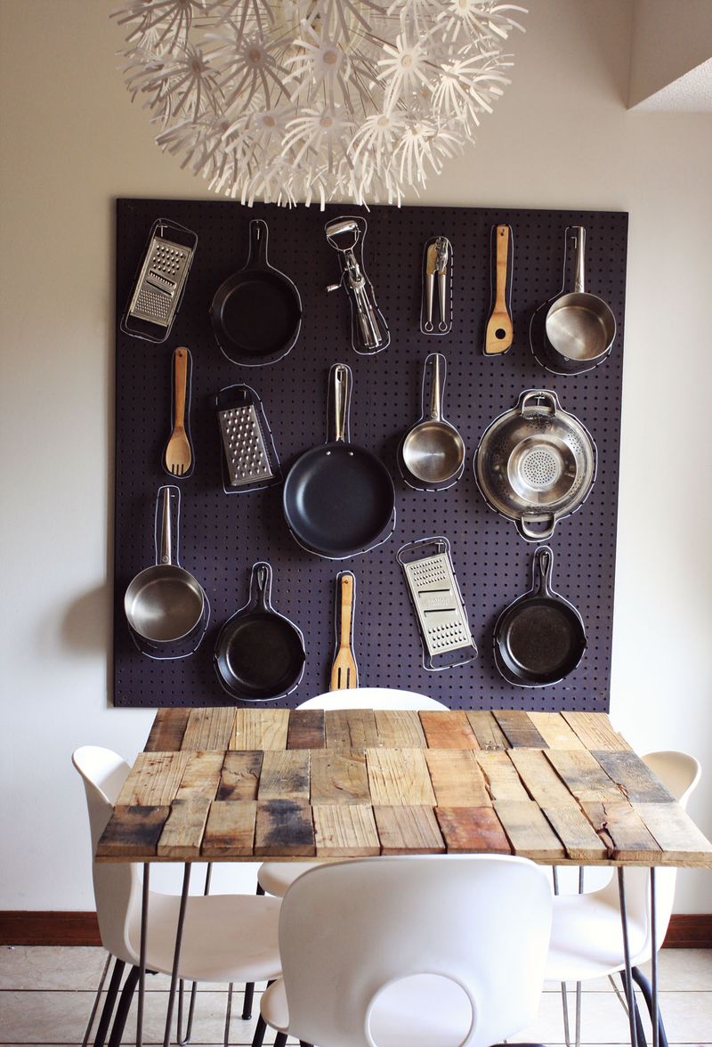 Save Storage Space with a DIY Kitchen Pegboard (Wall Organizer)