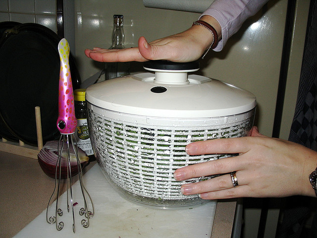 Hand Wash Delicate Items with a Salad Spinner