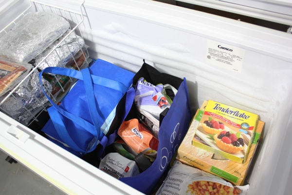 Reorganize Your Deep Freezer with Reusable Shopping Bags