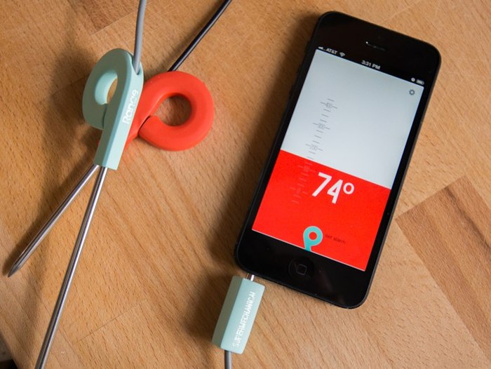 Newly Funded Smart Thermometer Graphs Food Temp