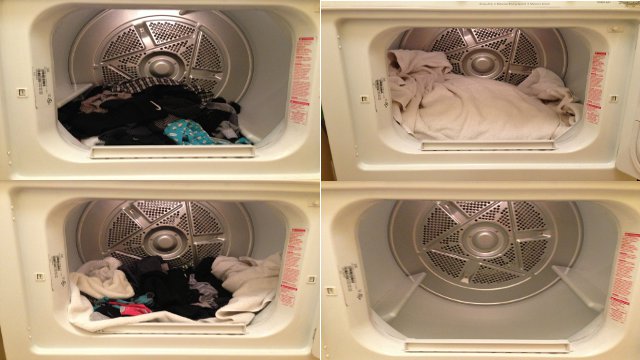 Use a Towel to Remove Clothes from the Dryer