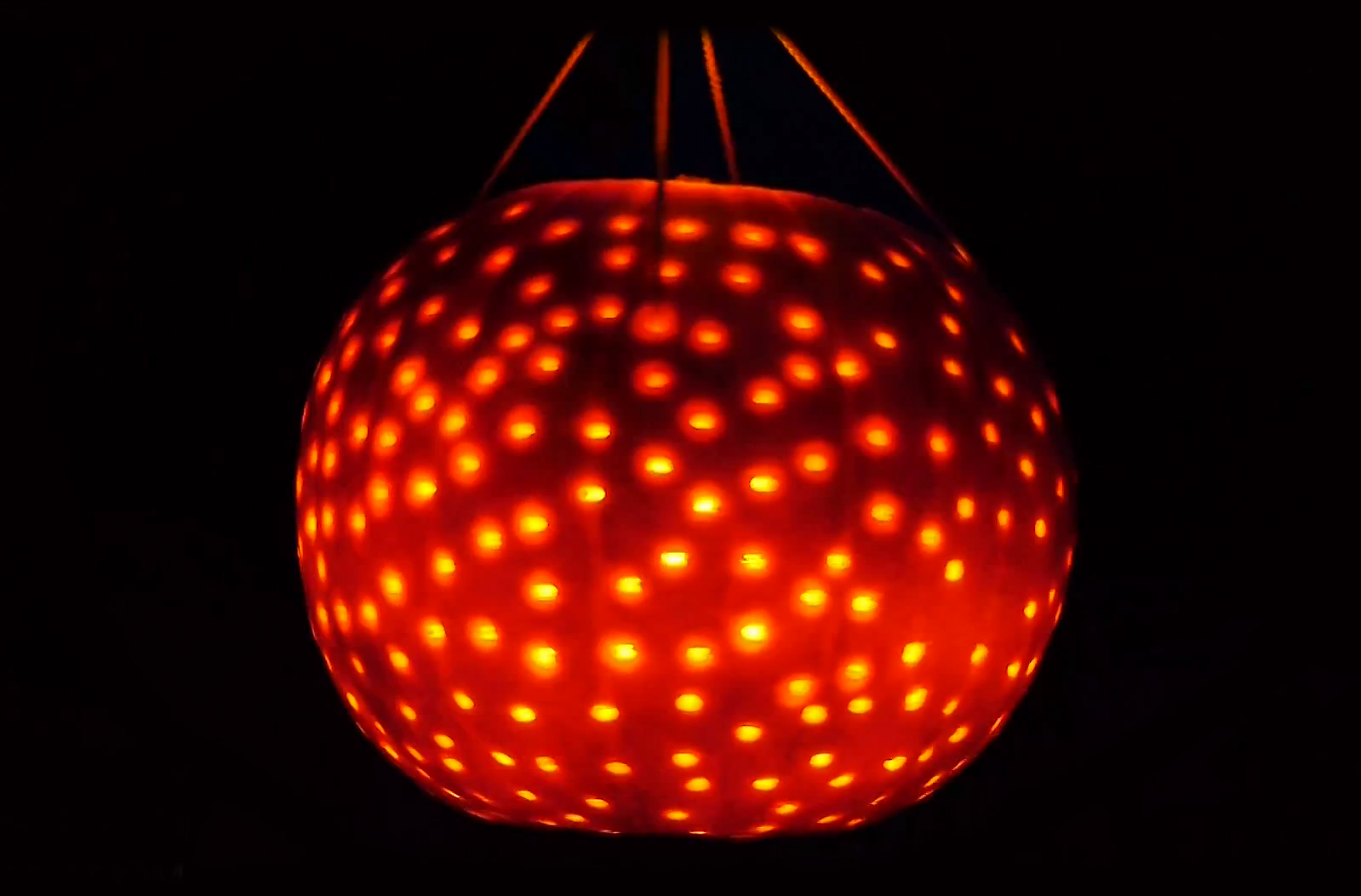 How to Easily Make a Pumpkin Disco Ball Light