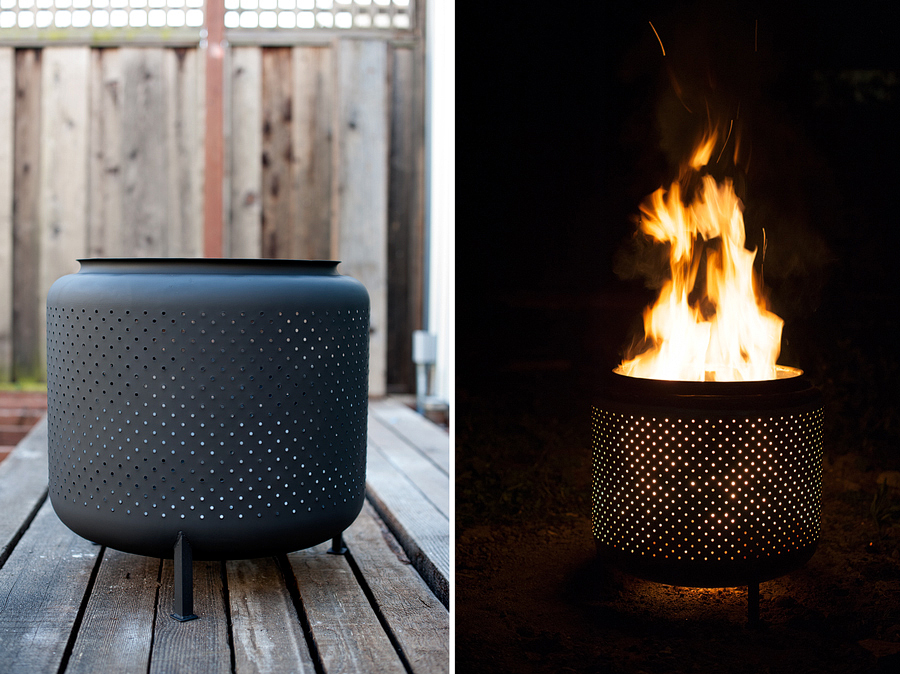 Transform an Old Washer Drum into an Outdoor Fire Pit