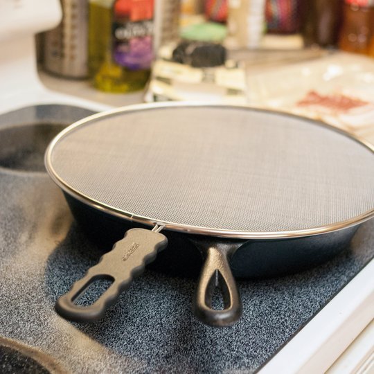 Stop Grease Splatters and Lingering Odors with a Splatter Screen