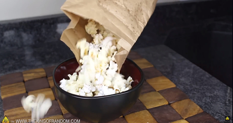Pop Homemade Kettle Corn in the Microwave with a Paper Bag