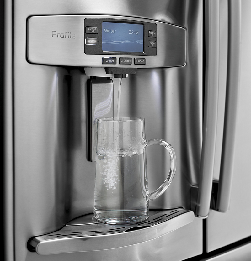 GE Refrigerator Profile Series Measures Water for You Appliance Video
