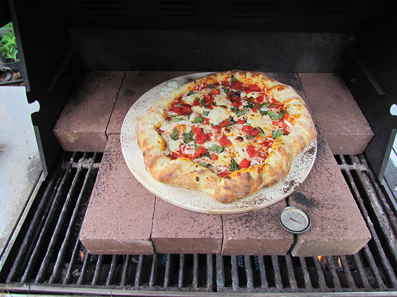 Turn an Old Gas Grill into a Pizza Oven with 8 Firebricks