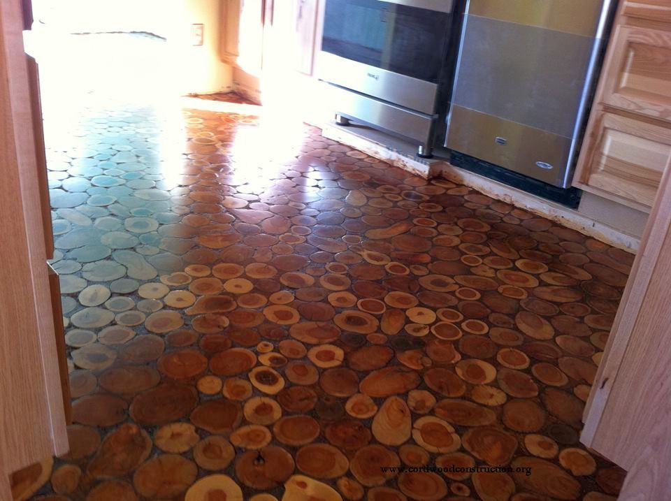 How to Make a Cordwood Floor