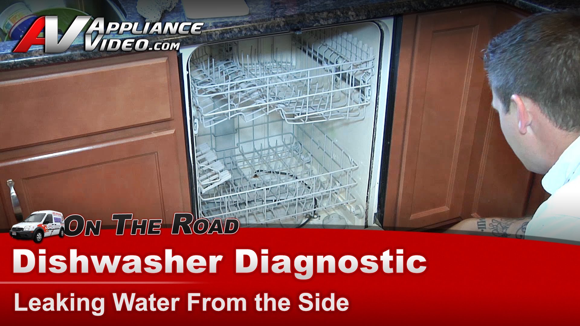 Amana ADB2500AWS Dishwasher Diagnostic Leaking water from the corner