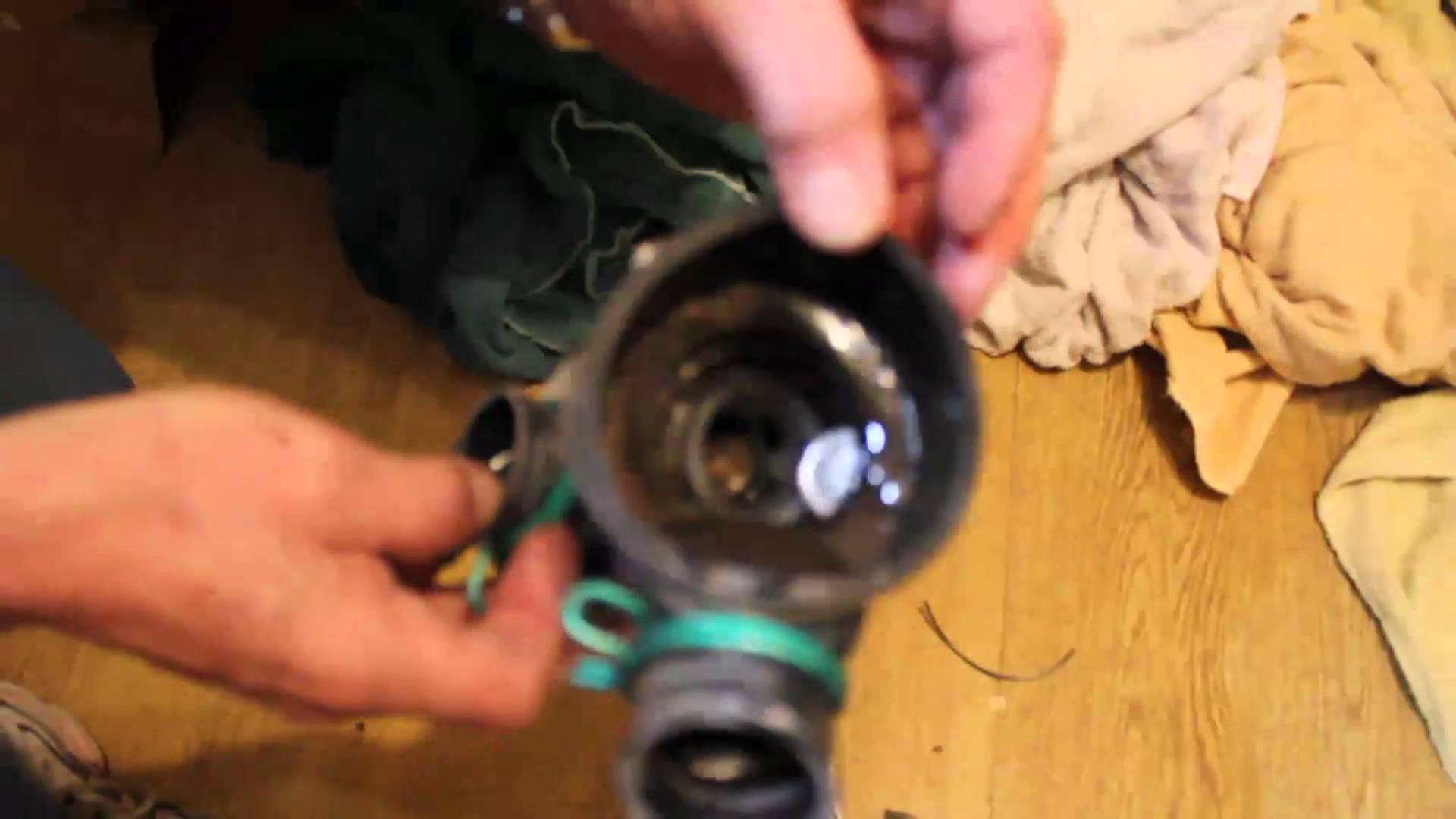 Cleaning Out a Pump On a Kenmore Front Load Washer Appliance Video