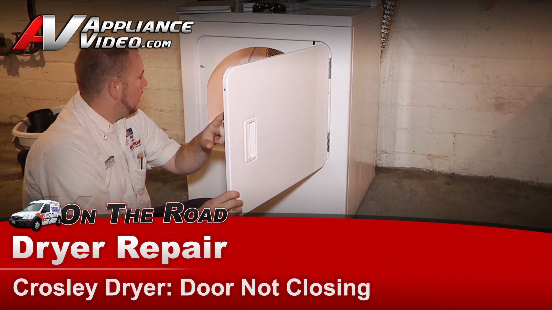 Crosley CED126SBW0 Dryer Repair Door not closing Door Latch Appliance Video