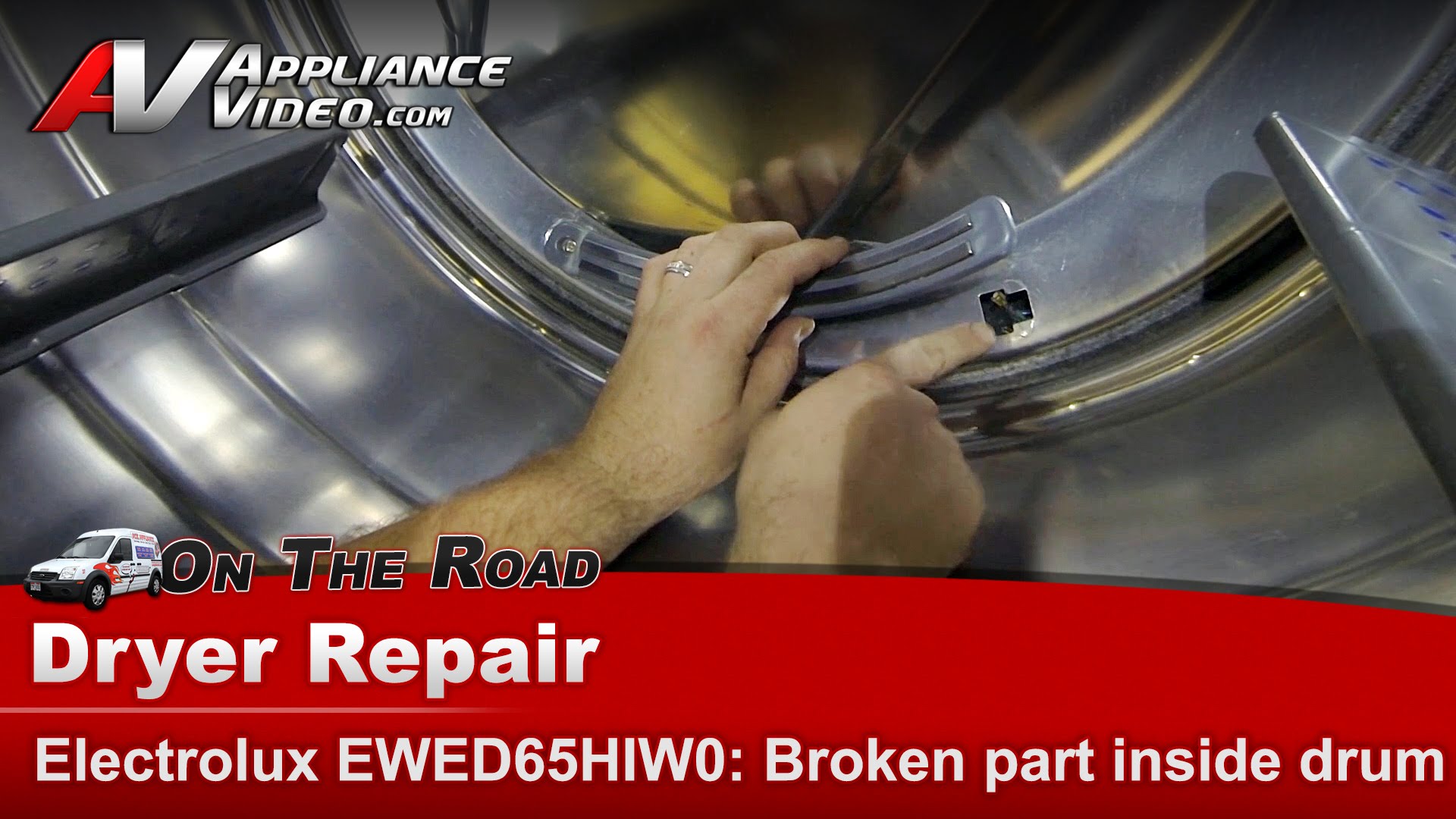 Electrolux EWED65HIW0 Dryer Diagnostic Repair Broken part inside drum