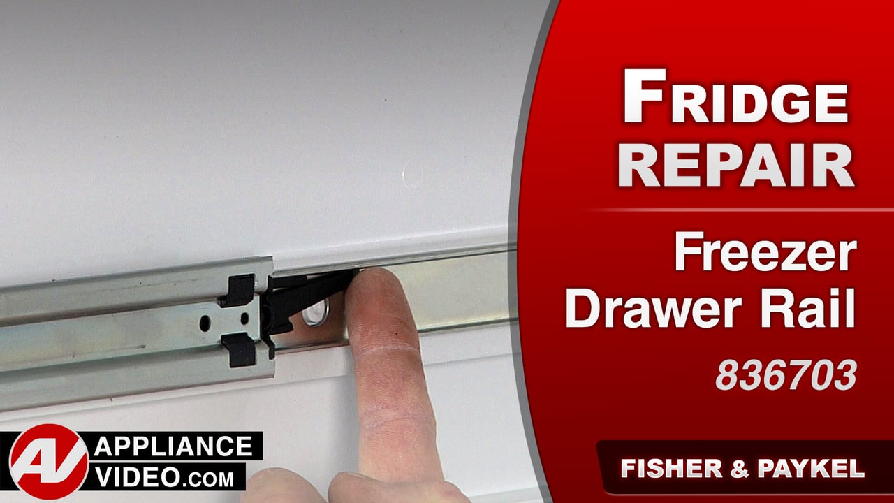 Fisher & Paykel E522BRXU4 Refrigerator – Doors will not open – Freezer Drawer Rail