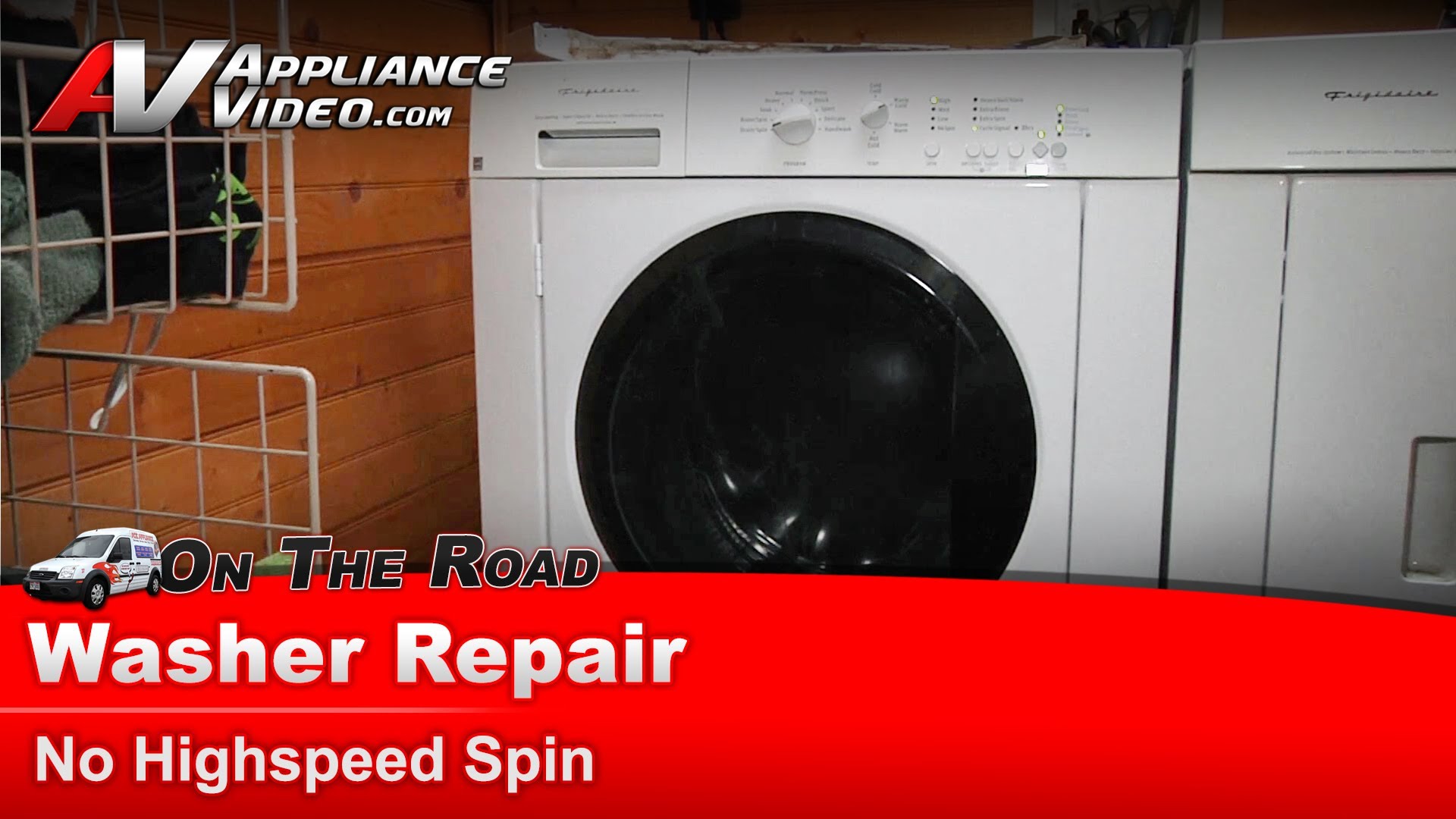 Frigidaire BMZDFE443S0W Washer Repair – Does not go into high-speed spin – Door lock | Appliance Video