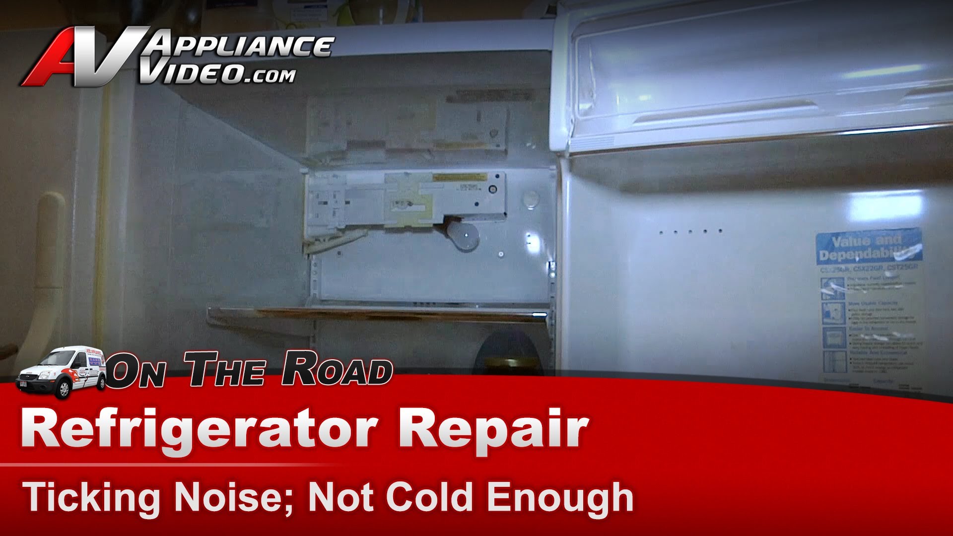 GE C5X22GRBKWW Refrigerator Repair Ticking noise, not cold enough