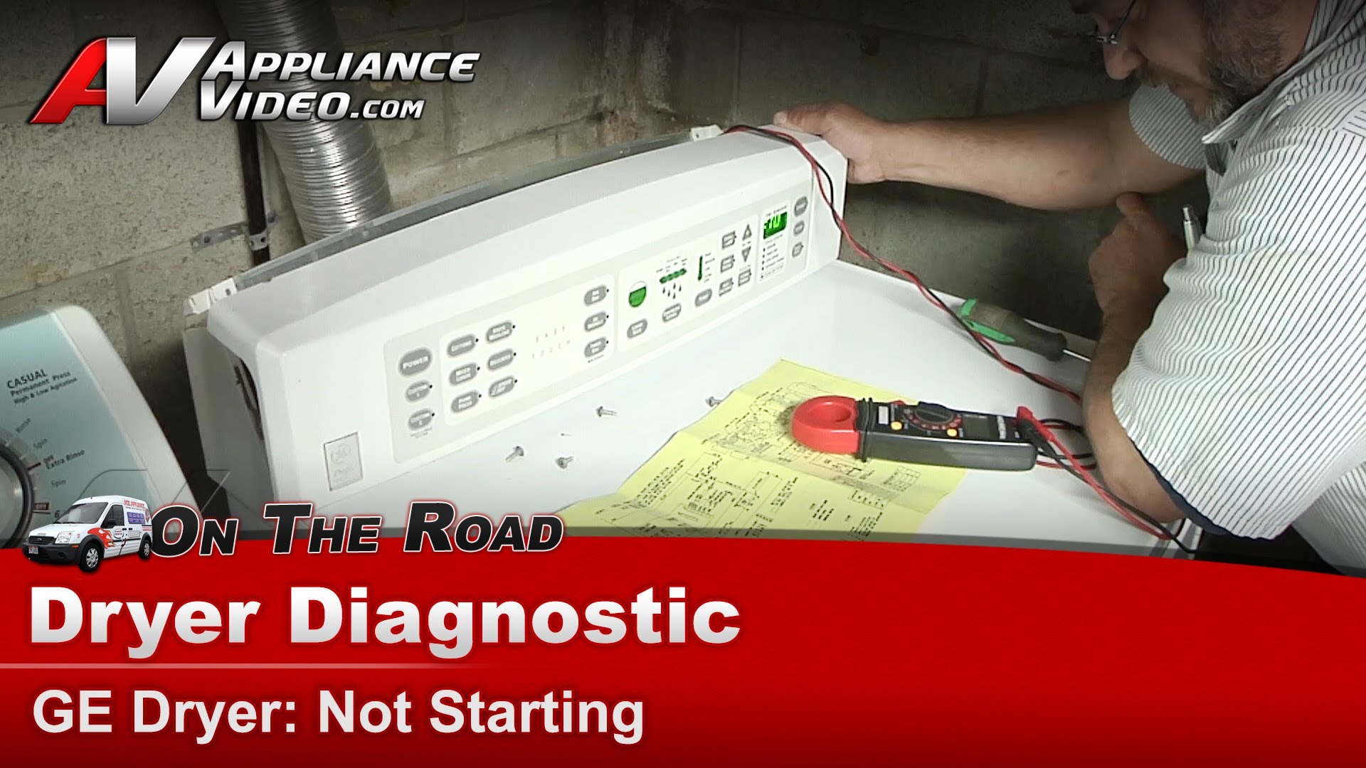 GE DPSB620GC1WW Dryer Diagnostic Not starting Control Assembly