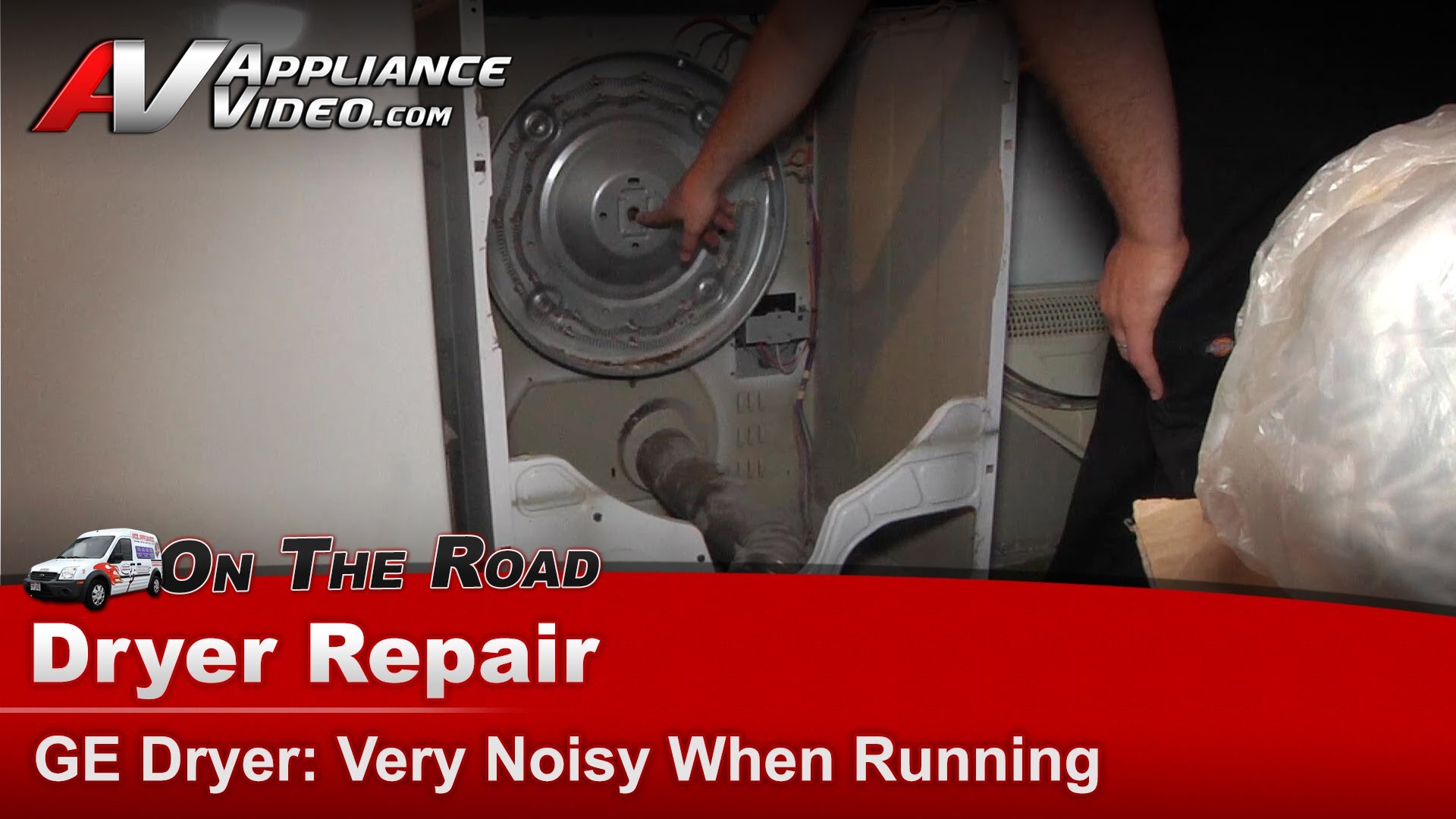GE DVLR223FT1WW Dryer Diagnostic and Repair Very noisy Rear Bearing