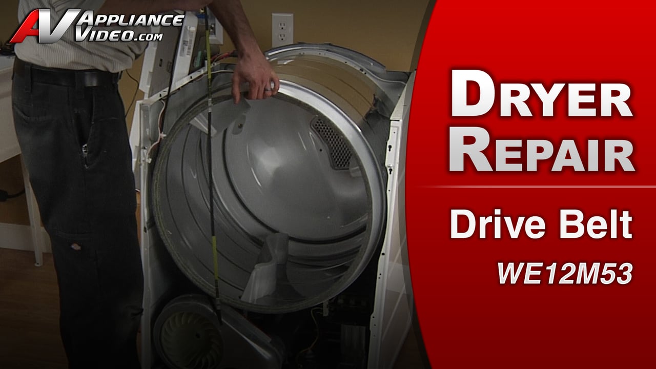 GE GTDS850EDWS Dryer – Drum will not spin – Drive Belt