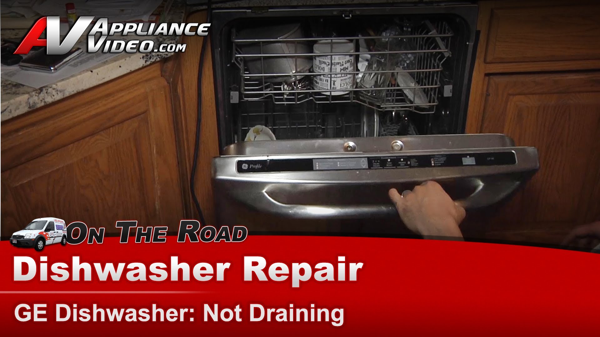 GE PDWT480P00SS Dishwasher Diagnostic and Repair – Not draining ...
