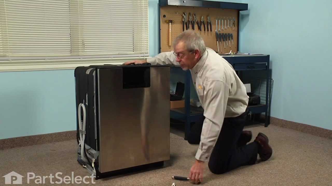 Heating Element Nut Installation on a Whirlpool Dishwasher Appliance