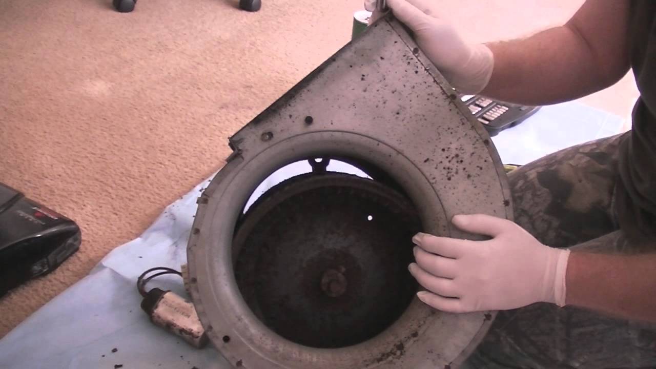 How to clean a furnace/AC blower Appliance Video