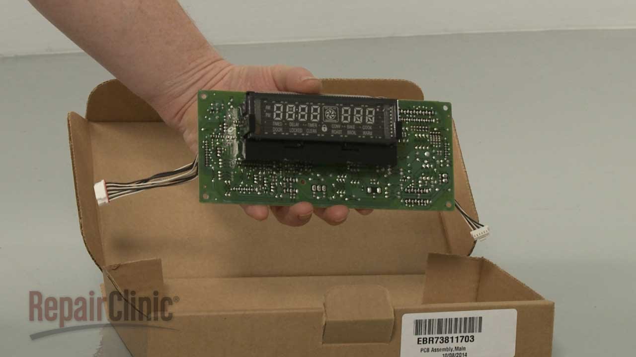 Installation of a Control Board on an LG Built Range Appliance Video