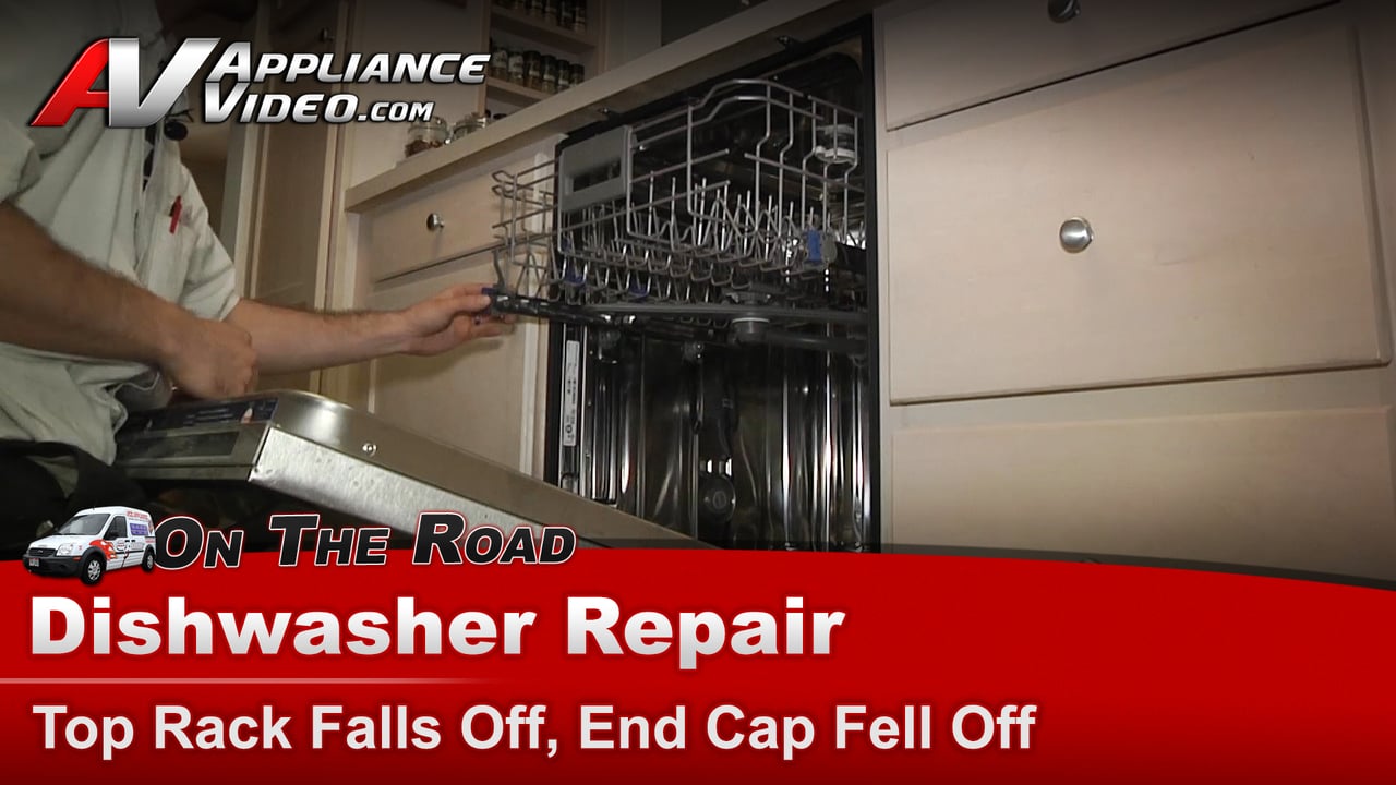 Assassin Mesterskab gammelklog KitchenAid KUDC10FXSS5 Dishwasher Repair – Top rack falls off – Rack stop |  Appliance Video