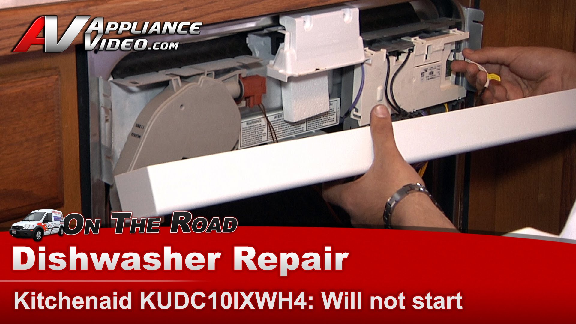 KitchenAid KUDC10IXWH4 Dishwasher Normal cycle will not start Crown