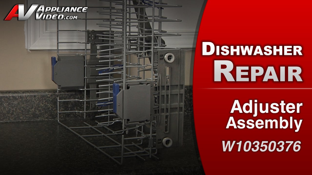 KitchenAid KUDS30IXBL8 Dishwasher – Upper Rack falls out – Adjuster Assembly