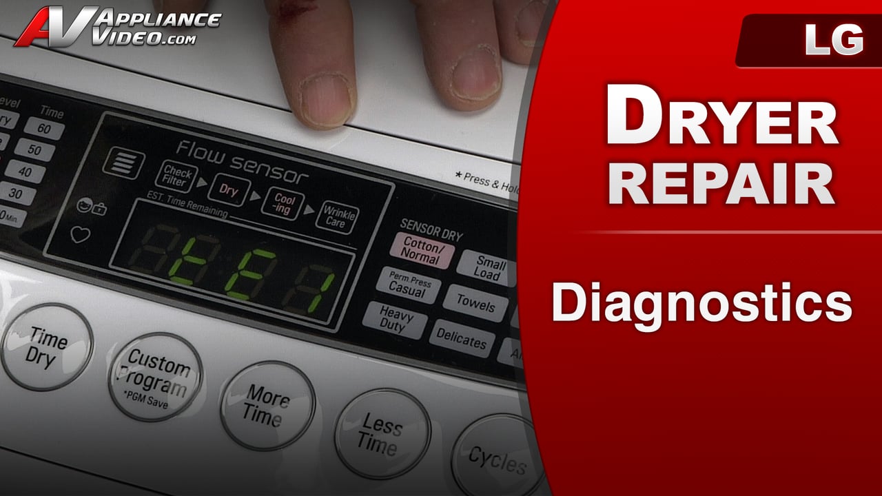 LG DLE1001W Dryer – Diagnostic