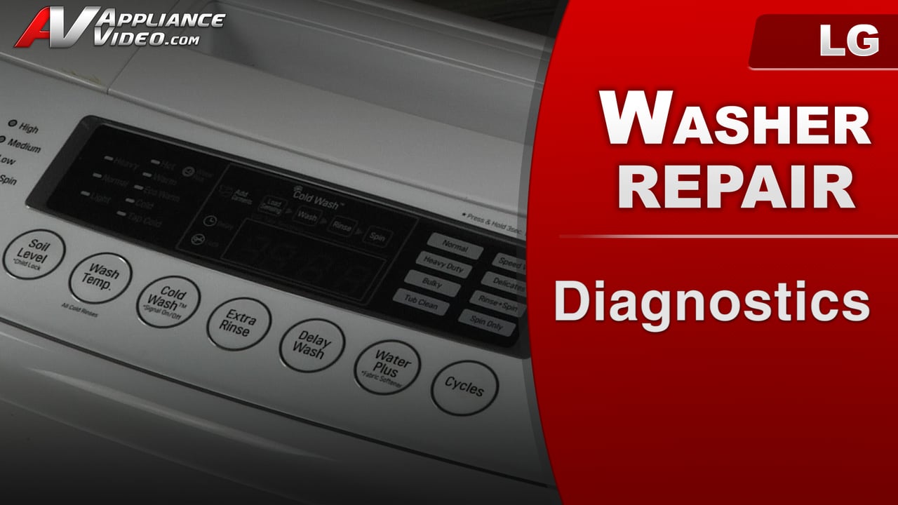 LG WT1001CW Washer – Diagnostics