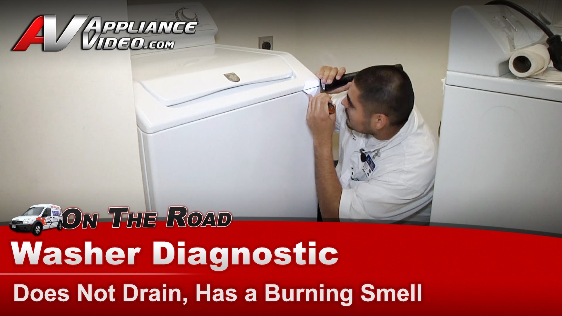 Maytag MAV7600AWW Washer Diagnostic Does not drain, has a burning