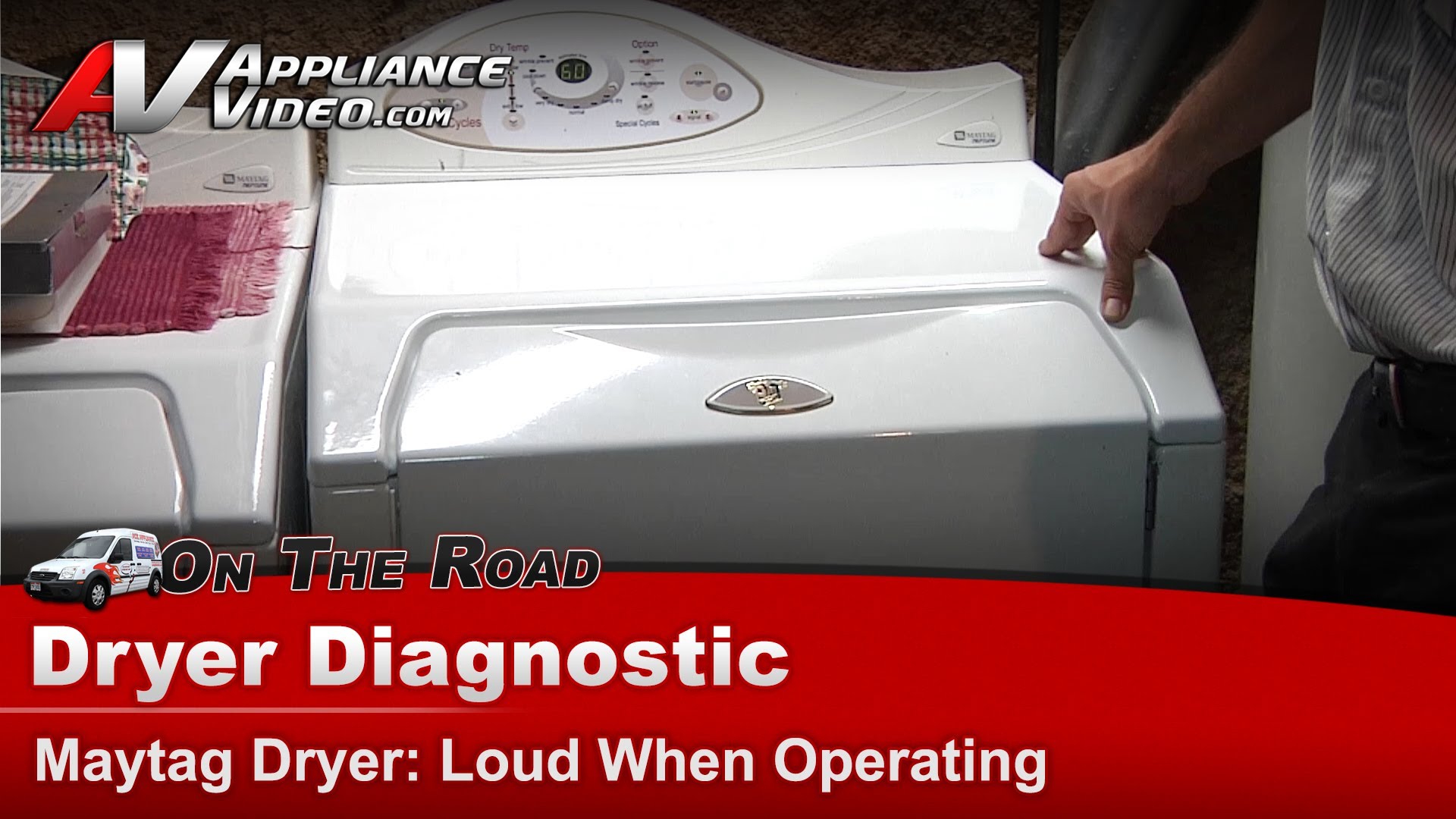 Maytag MDG5500AWW Dryer Diagnostic Loud noise when running Blower