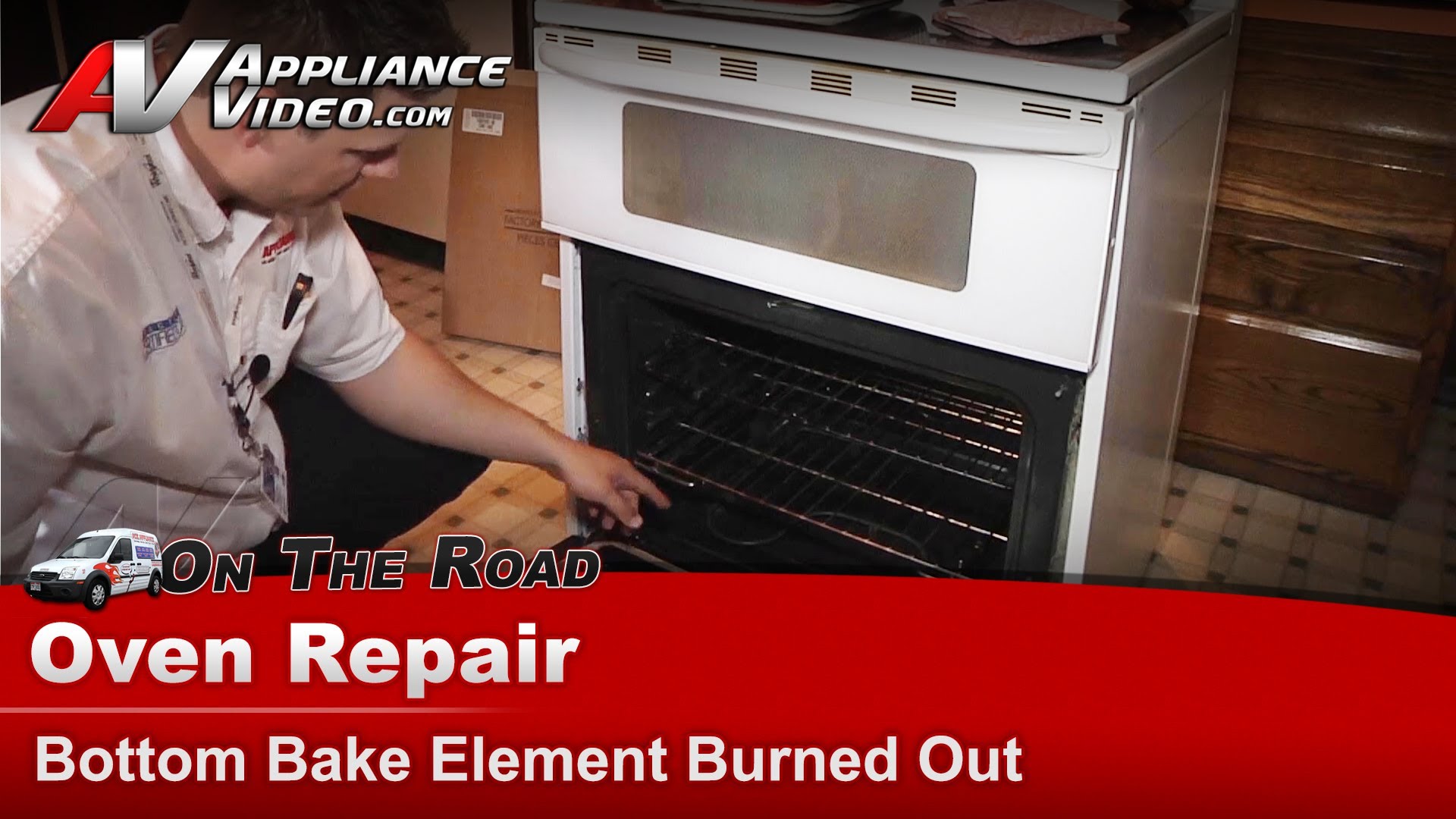 Maytag MER6772BAW Stove Repair Bottom bake element burned out Bake