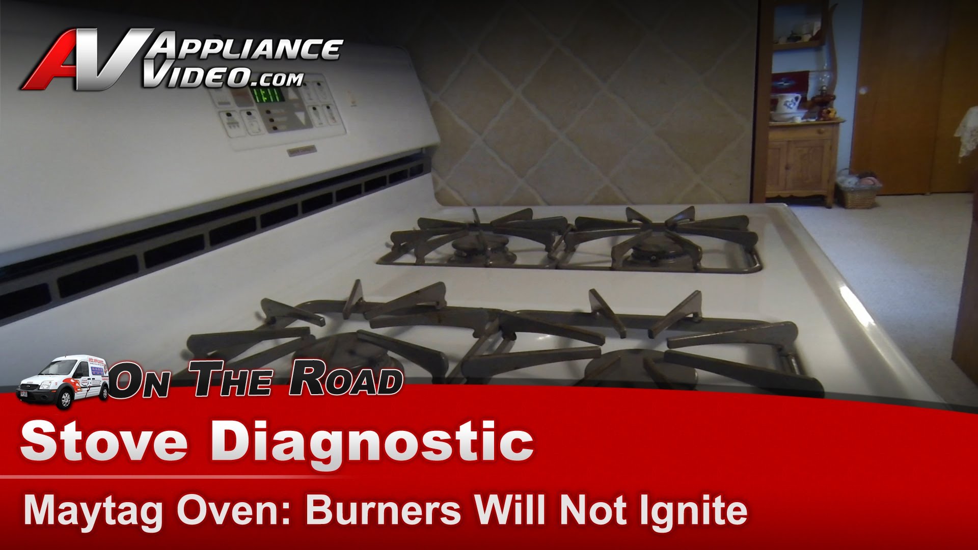 Maytag MGR5729ADW Stove Diagnostic Burners will not properly ignite