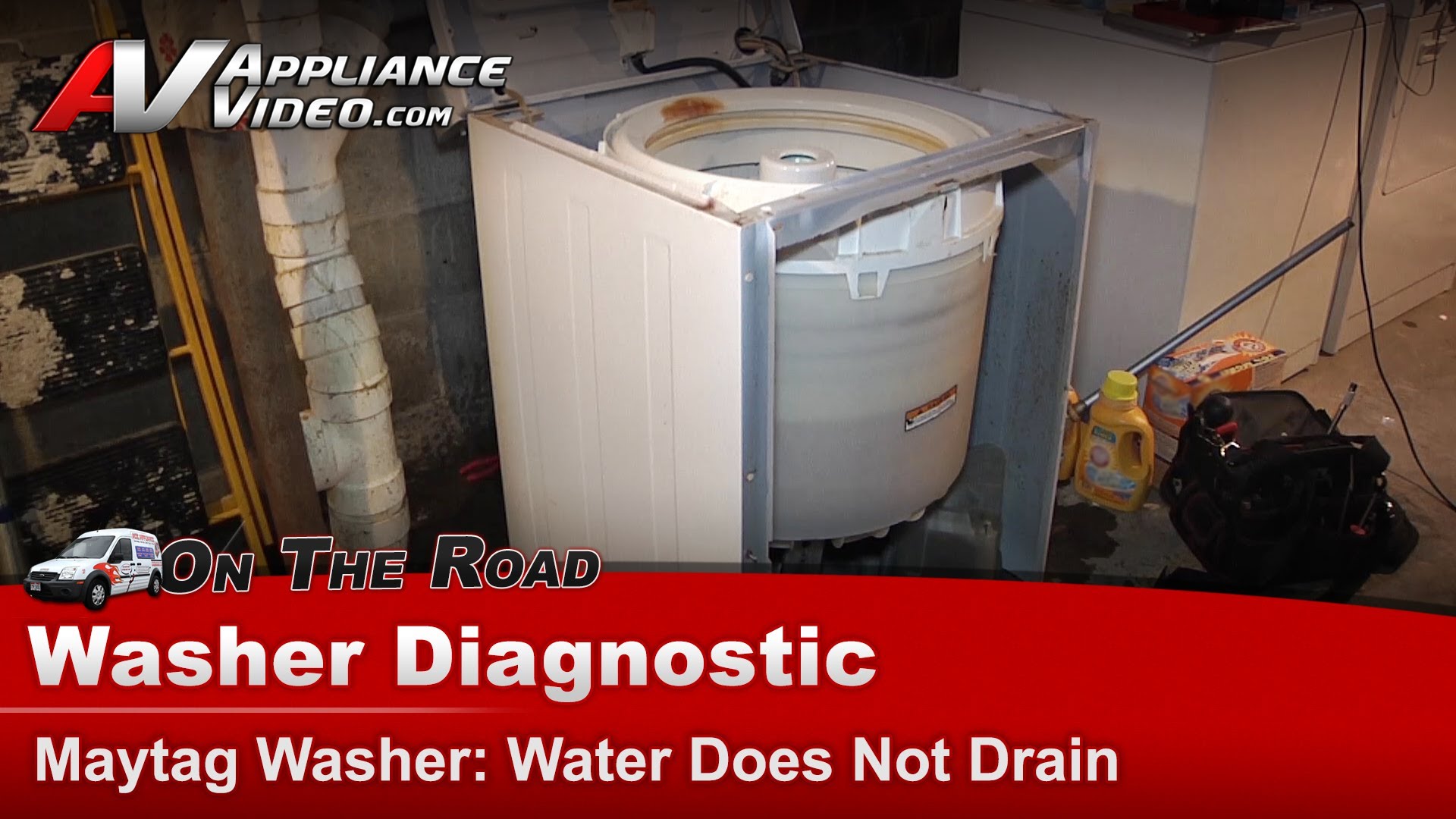 Maytag PAV2300AWW Washer Diagnostic Water does not drain
