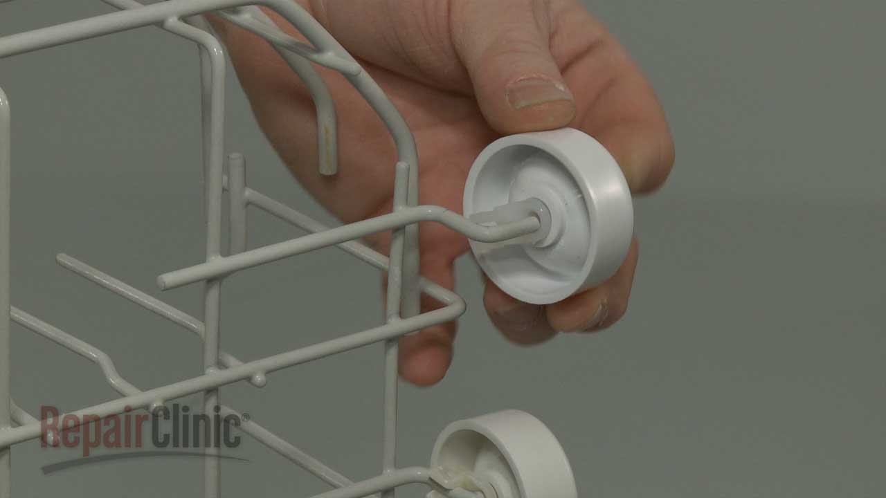Replace a Broken Or Missing Rack Roller And Axel on a GE Dishwasher