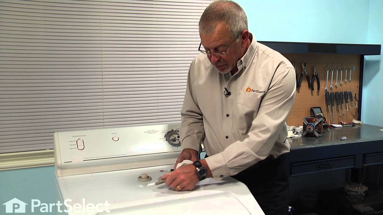 Replace a Broken Timer Knob on a Maytag Dryer Appliance Video