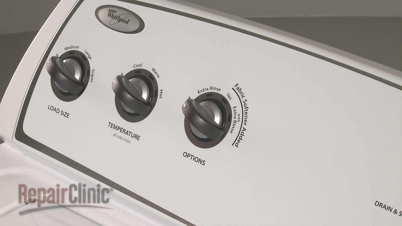 Replacing Control Knob on a Whirlpool Washer Appliance Video