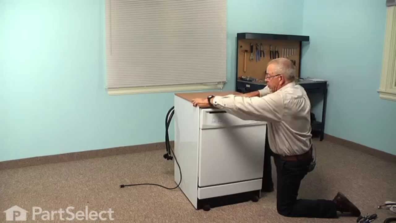 Replacing Drain and Fill Hose Assembly on a GE Portable Dishwasher