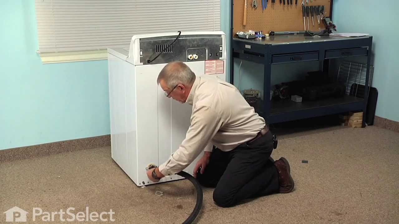 Replacing Drain Hose Mounting Clip on a GE Top Load Washer Appliance