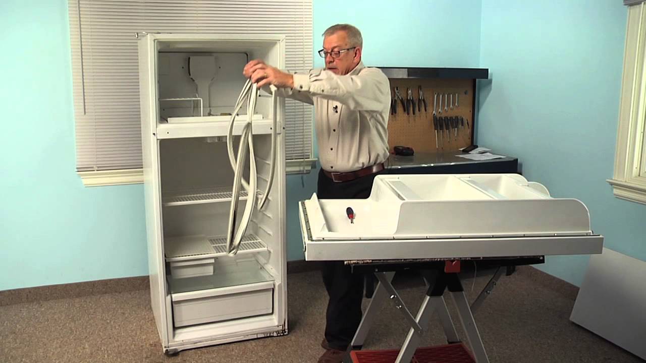 Replacing Fresh Food Door Gasket on a Roper Refrigerator Appliance Video